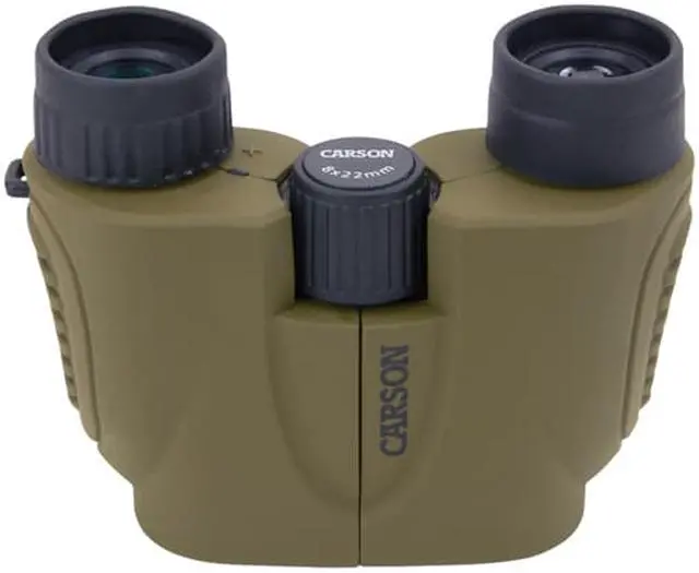 Alt view image 4 of 9 - Carson Hornet Compact 8x22mm Binocular Fully Multi-oated Lenses, Olive,