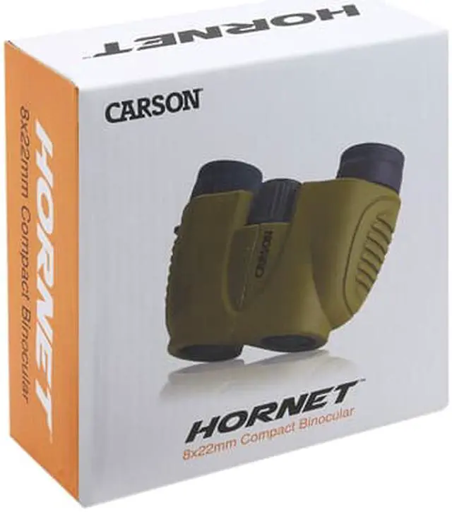 Alt view image 9 of 9 - Carson Hornet Compact 8x22mm Binocular Fully Multi-oated Lenses, Olive,