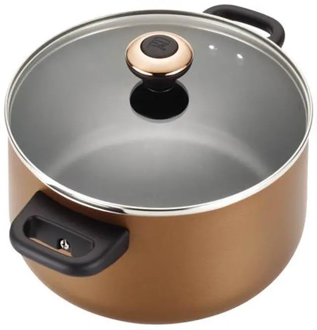 Alt view image 6 of 7 - Paula Deen 21458 11- Piece Signature Dishwasher Safe Nonstick Cookware Set, Copper