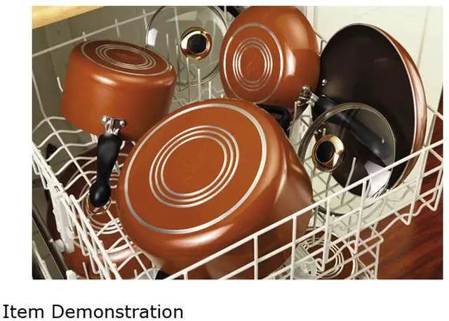Alt view image 7 of 7 - Paula Deen 21458 11- Piece Signature Dishwasher Safe Nonstick Cookware Set, Copper