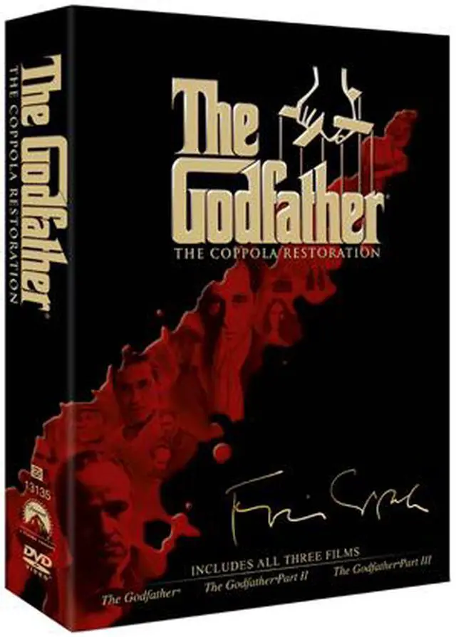 Main image of The Godfather - The Coppola Restoration Giftset (DVD / 5 DISCS / WS / Special Edition) Marlon Brando, Al Pacino , Diane Keaton, Robert Duvall, James Caan, Talia Shire, Al Martino, Morgana King, Robert De Niro, John Cazale, Lee Strasberg, Mi