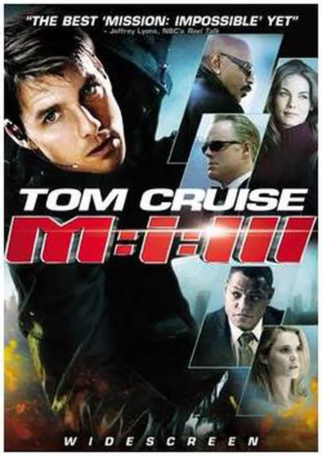 Main image of Mission: Impossible III Tom Cruise, Keri Russell, Laurence Fishburne, Billy Crudup, Ving Rhames, Jonathan Rhys Meyers, Michelle Monaghan, Philip Seymour Hoffman, Greg Grunberg, Maggie Q