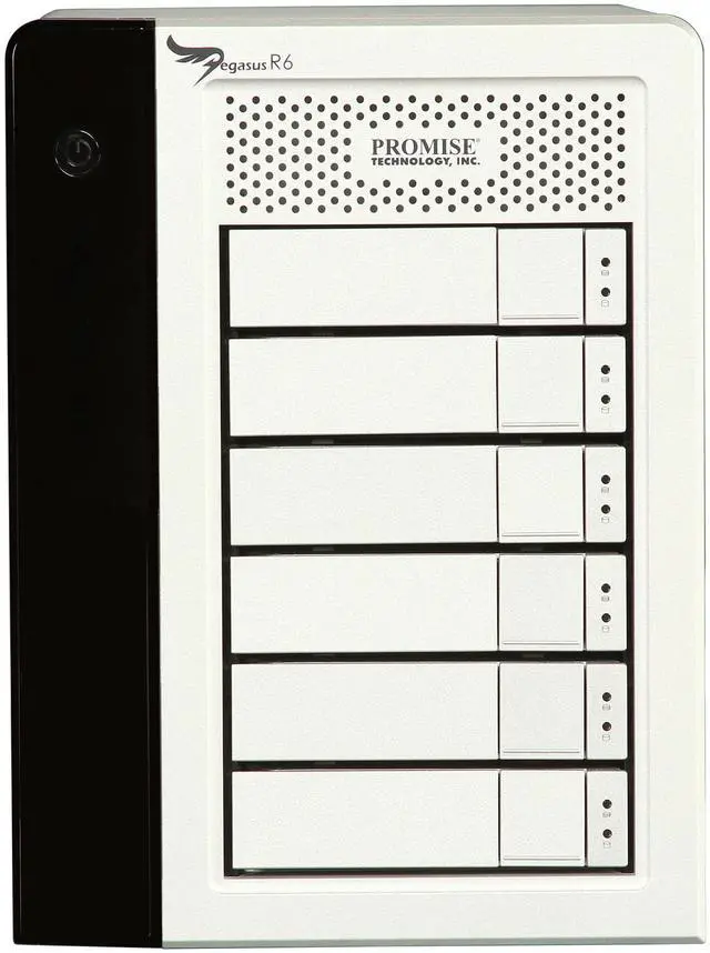 Alt view image 2 of 6 - PROMISE Pegasus R PR6HD24TUS Hardware RAID with Thunderbolt Storage Solutions - 24TB (6x4TB)