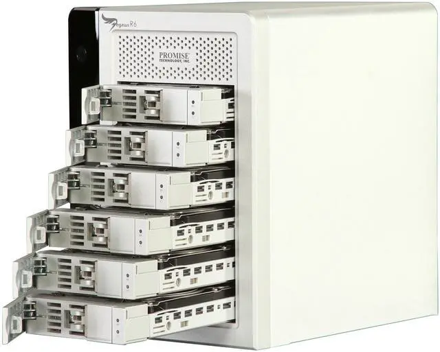 Alt view image 5 of 6 - PROMISE Pegasus R PR6HD24TUS Hardware RAID with Thunderbolt Storage Solutions - 24TB (6x4TB)