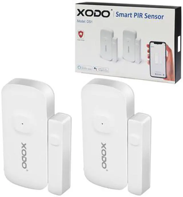 Alt view image 5 of 5 - XODO DS1 WiFi Security Smart Home Wireless Alarm Door Window Sensor, App Controlled, Easy Install Smart Home Device 2-Pack