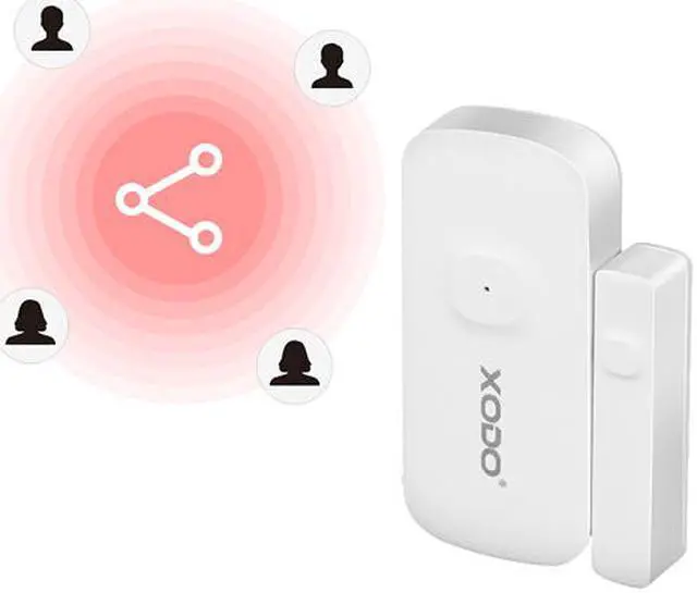 Alt view image 2 of 5 - XODO DS1 WiFi Security Smart Home Wireless Alarm Door Window Sensor, App Controlled, Easy Install Smart Home Device 2-Pack