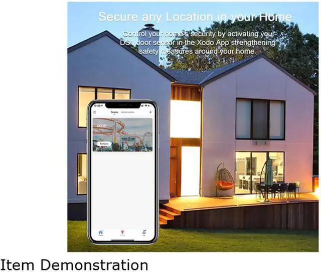 Alt view image 4 of 5 - XODO DS1 WiFi Security Smart Home Wireless Alarm Door Window Sensor, App Controlled, Easy Install Smart Home Device 2-Pack