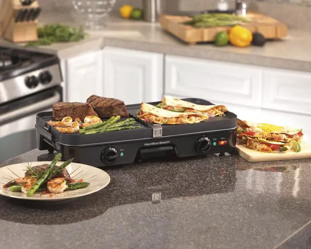 Alt view image 5 of 7 - Proctor Silex 3 in One Grill/Griddle 38546