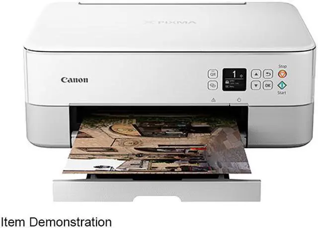 Alt view image 2 of 10 - Canon PIXMA TS5320 Wireless All-In-One Inkjet Printer - White (3773C023)