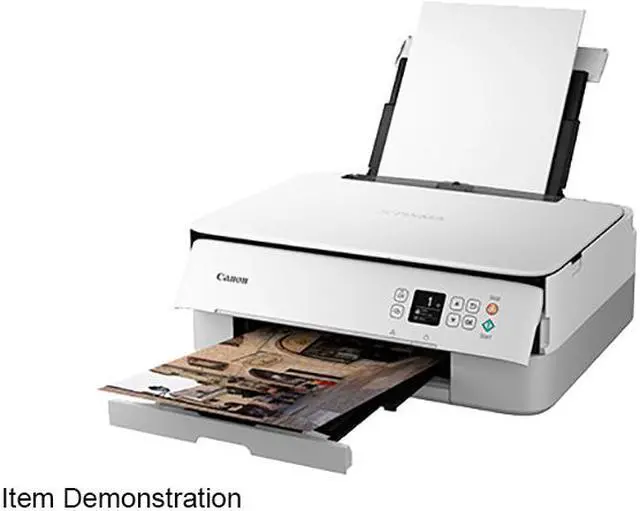 Alt view image 3 of 10 - Canon PIXMA TS5320 Wireless All-In-One Inkjet Printer - White (3773C023)