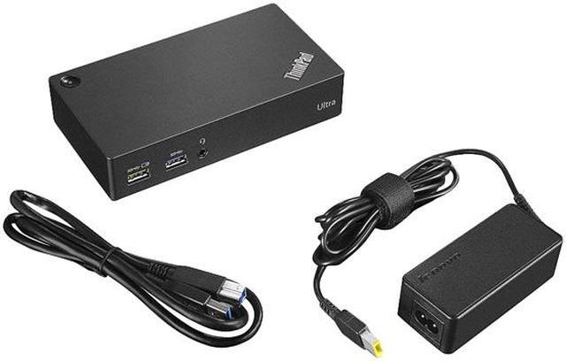 Alt view image 3 of 5 - Lenovo Thinkpad USB 3.0 Ultra Dock-US 40A80045US (Super Speed USB 3.0, USB 2.0, HDMI, Display Port)