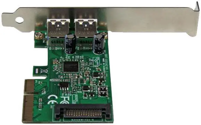 Alt view image 4 of 5 - StarTech.com 2 Port USB 3.1 Gen 2 (10Gbps) PCI Express Card - 2x USB-A - PCIe USB 3.1 Card with Type-A - Supports UASP