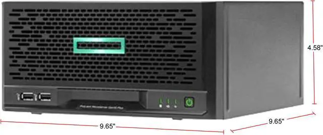 Alt view image 2 of 2 - HPE ProLiant MicroServer Gen10 Plus Intel Xeon E-2224 S100i 4LFF-NHP (3.5") 180W External Power Supply Server