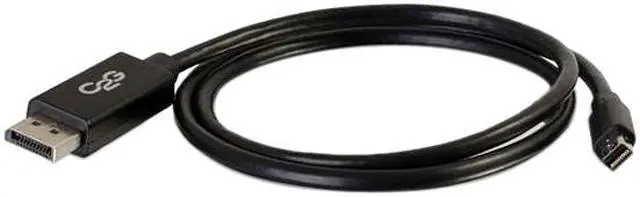 Alt view image 2 of 4 - C2G 54302 Mini DisplayPort to DisplayPort Adapter Cable M/M, 4K UHD Compatible, Black (10 Feet, 3.04 Meters)