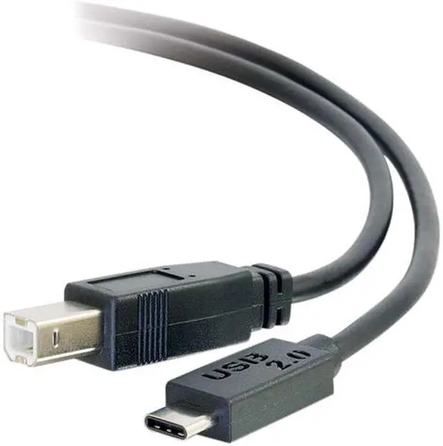 Main image of C2G 28858 3FT USB 2.0 USB-C TO USB-B CABLE M/M - BLACK