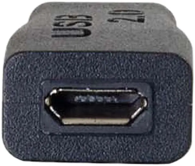 Alt view image 4 of 7 - C2G USB 2.0 USB Type C to USB Micro B Adapter M/F - USB C to Phone Black