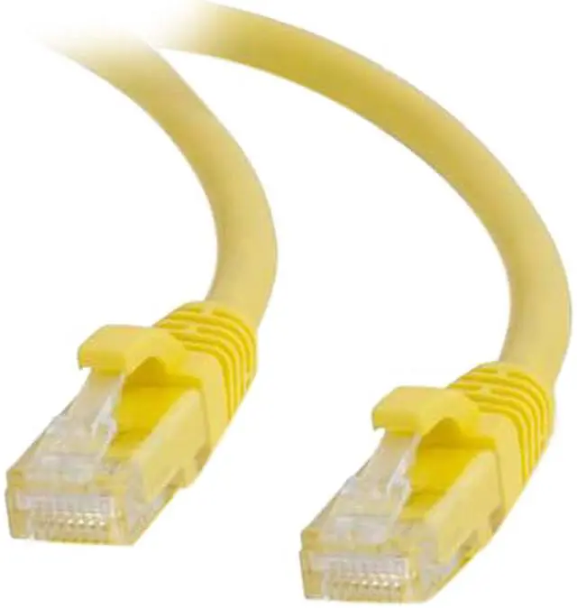 Alt view image 5 of 7 - C2G 00936 Cat5e Cable - Snagless Unshielded Ethernet Network Patch Cable, Yellow (6 Inches)