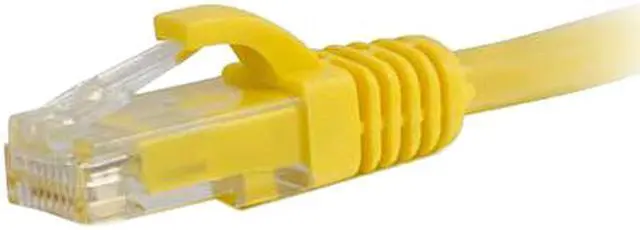 Alt view image 2 of 7 - C2G 00936 Cat5e Cable - Snagless Unshielded Ethernet Network Patch Cable, Yellow (6 Inches)