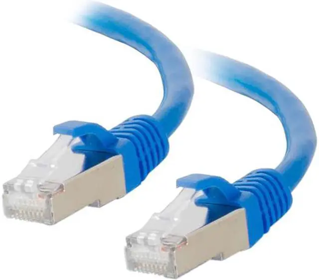 Main image of C2G 9ft Cat6 Snagless Shielded STP Ethernet Cable Cat6 Network Patch Cable PoE Blue 00799