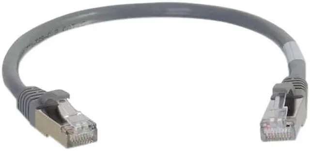 Alt view image 2 of 3 - C2G 00778 5ft Cat6 Snagless Shielded (STP) Network Patch Cable - Gray - Category 6 for Network Device - RJ-45 Male - RJ-45 Male - Shielded - 5ft - Gray