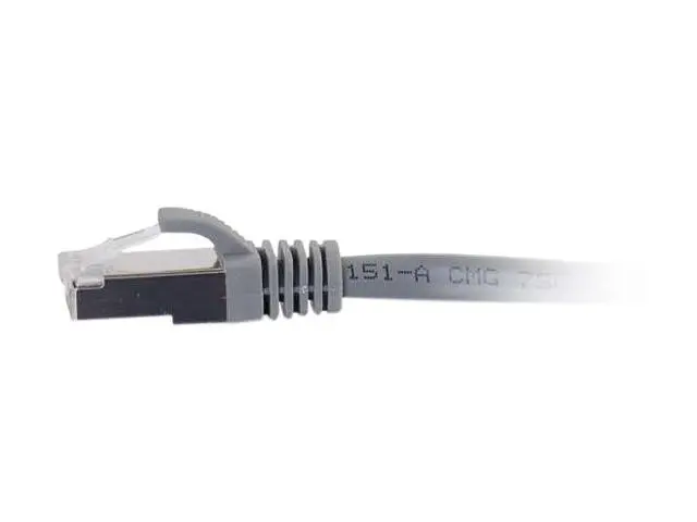 Alt view image 4 of 4 - C2G 00778 5ft Cat6 Snagless Shielded (STP) Network Patch Cable - Gray - Category 6 for Network Device - RJ-45 Male - RJ-45 Male - Shielded - 5ft - Gray