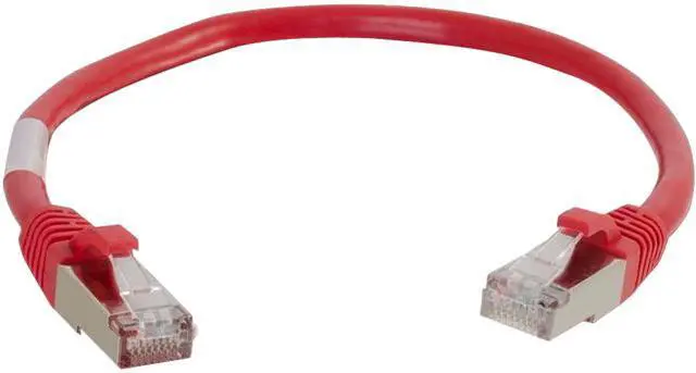 Main image of Cables to Go 00849 Cat6 Snagless Shielded (STP) Network Patch Cable, Red (8 Feet/2.43 Meters)