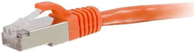 Alt view image 3 of 3 - C2G / Cables to Go 00881 Cat6 Snagless Shielded (STP) Network Patch Cable, Orange (6 Feet/1.82 Meters)