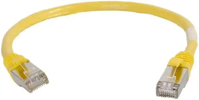 Alt view image 2 of 4 - C2G / Cables to Go 00863 Cat6 Snagless Shielded (STP) Network Patch Cable, Yellow (5 Feet/1.52 Meters)