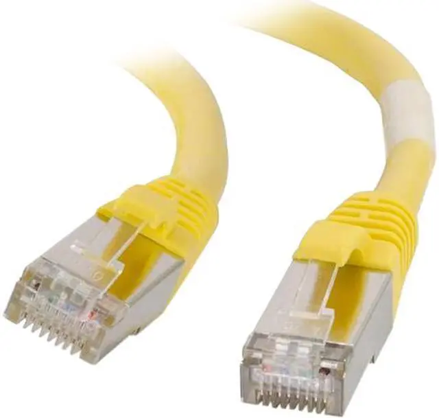 Main image of C2G 00868 Cat6 Cable - Snagless Shielded Ethernet Network Patch Cable, Yellow (10 Feet, 3.04 Meters)