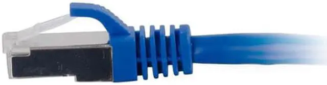 Alt view image 3 of 3 - C2G 00792 Cat6 Cable - Snagless Shielded Ethernet Network Patch Cable, Blue (2 Feet, 0.60 Meters)