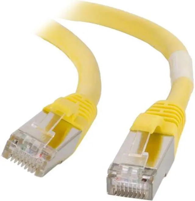 Main image of C2G 00874 Cat6 Cable - Snagless Shielded Ethernet Network Patch Cable, Yellow (30 Feet, 9.14 Meters)