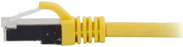 Alt view image 3 of 3 - C2G 00874 Cat6 Cable - Snagless Shielded Ethernet Network Patch Cable, Yellow (30 Feet, 9.14 Meters)