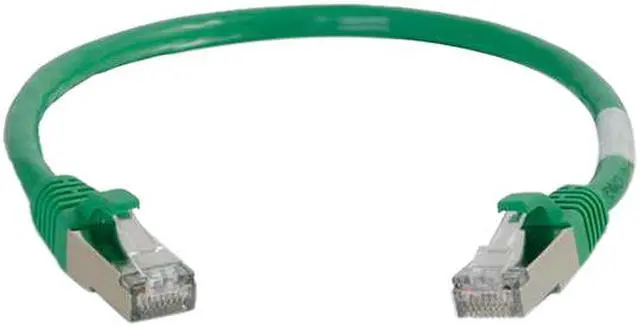 Alt view image 2 of 4 - C2G 00836 C2G 14ft Cat6 Snagless Shielded (STP) Network Patch Cable - Green - Category 6 for Network Device - Patch Cable - 14 ft - 1 x RJ-45 Male Network - 1 x RJ-45 Male Network - Gold Plated,
