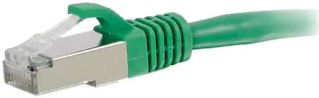 Alt view image 3 of 4 - C2G 00836 C2G 14ft Cat6 Snagless Shielded (STP) Network Patch Cable - Green - Category 6 for Network Device - Patch Cable - 14 ft - 1 x RJ-45 Male Network - 1 x RJ-45 Male Network - Gold Plated,