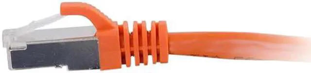 Alt view image 3 of 3 - C2G / Cables to Go 00880 Cat6 Snagless Shielded (STP) Network Patch Cable, Orange (5 Feet/1.52 Meters)