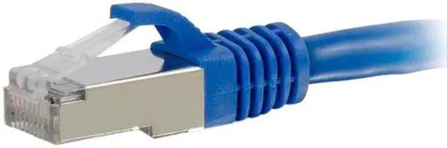 Alt view image 2 of 3 - C2G 00679 Cat6a Cable - Snagless Shielded Ethernet Network Patch Cable, Blue (8 Feet, 2.43 Meters)
