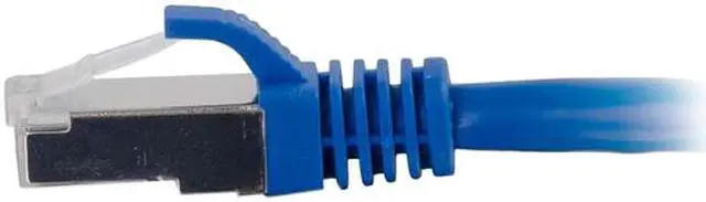 Alt view image 3 of 3 - C2G 00679 Cat6a Cable - Snagless Shielded Ethernet Network Patch Cable, Blue (8 Feet, 2.43 Meters)