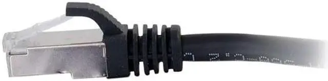 Alt view image 3 of 3 - C2G 00713 8ft Cat6a Snagless Shielded (STP) Network Patch Cable - Black - Category 6a for Network Device - RJ-45 Male - RJ-45 Male - Shielded - 10GBase-T - 8ft - Black