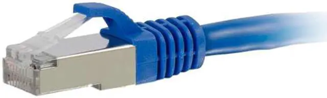 Alt view image 2 of 3 - C2G 00980 C2G 6in Cat6 Snagless Shielded (STP) Network Patch Cable - Blue - Category 6 for Network Device - RJ-45 Male - RJ-45 Male - Shielded - 6in - Blue