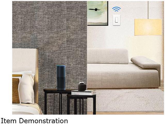 Alt view image 2 of 4 - Kasa Smart Light Switch HS200, Single Pole, Needs Neutral Wire, 2.4GHz Wi-Fi Light Switch Works with Alexa and Google Home, UL Certified, No Hub Required , White