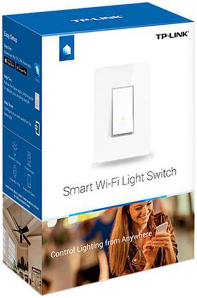 Alt view image 4 of 4 - Kasa Smart Light Switch HS200, Single Pole, Needs Neutral Wire, 2.4GHz Wi-Fi Light Switch Works with Alexa and Google Home, UL Certified, No Hub Required , White