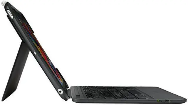 Alt view image 3 of 4 - Logitech Slim Combo Keyboard/Cover Case iPad (2017), iPad (2018) - Black