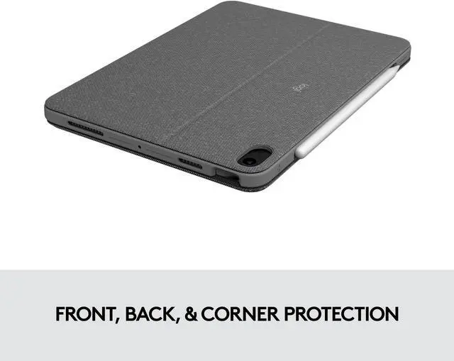 Alt view image 3 of 9 - Logitech Combo Touch iPad Air (4th, 5th gen - 2020, 2022) Keyboard Case - Detachable Backlit Keyboard with Kickstand, Trackpad, Smart Connector