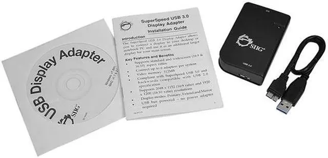 Alt view image 3 of 4 - SIIG JU-H20311-S1 SuperSpeed USB 3.0 to DVI Adapter