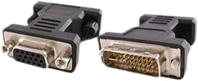 Main image of 5PK DVI-I (29 pin) Male to VGA Female Black Adapters For Resolution Up to 1920x1200 (WUXGA) - 100%