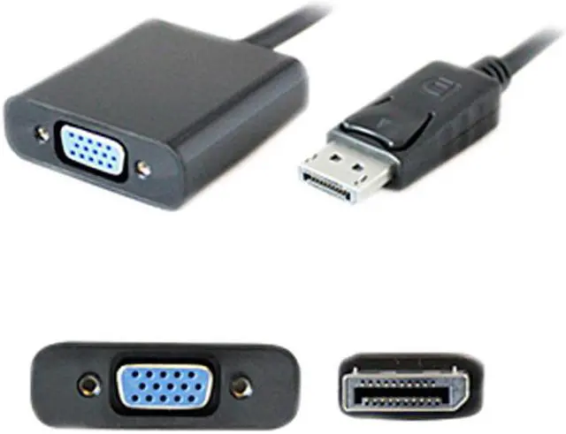 Main image of 5PK DisplayPort 1.2 Male to VGA Female Black Adapters For Resolution Up to 1920x1200 (WUXGA) - 100%
