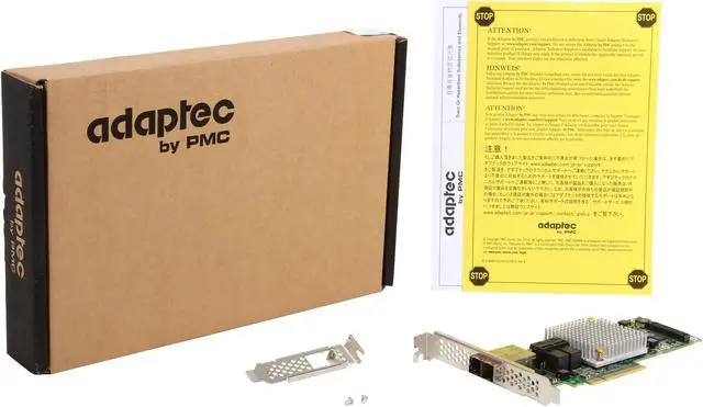 Alt view image 5 of 5 - Adaptec 2277000-R Adaptec Series 8 RAID Adapters - 12Gb/s SAS - PCI Express 3.0 x8 - Plug-in Card - RAID Supported - 0, 1, 1E, 5, 6, 10, 50, 60 RAID Level - 16 Total SAS Port(s) - 2 SAS Port(s)