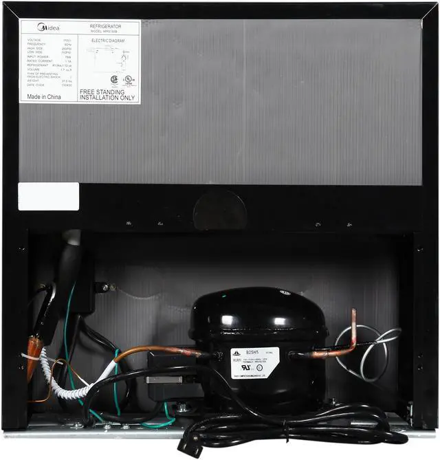 Alt view image 4 of 7 - Midea MRS180B 1.7 cu ft. Compact Refrigerator, Black