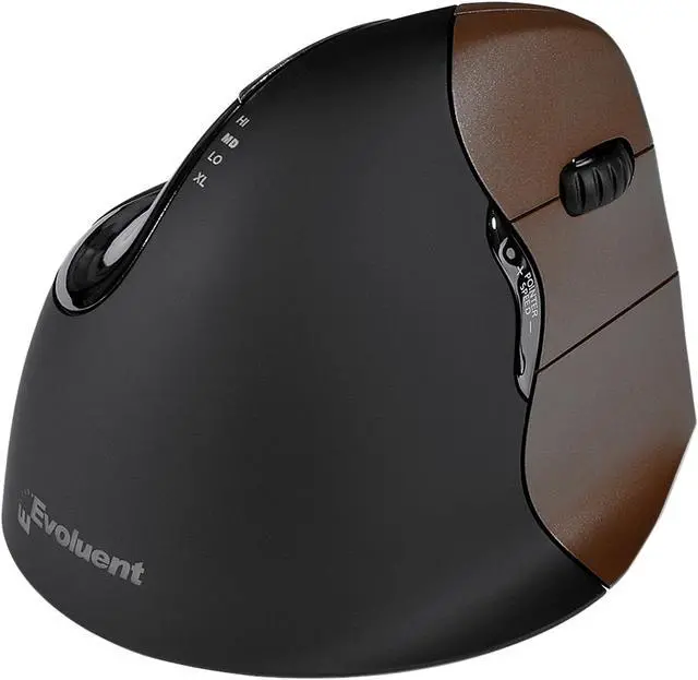 Main image of Evoluent - VM4SW - Evoluent Verticalmouse 4 Small Wireless Mouse - Optical - Wireless - Radio Frequency - USB - 2600 dpi
