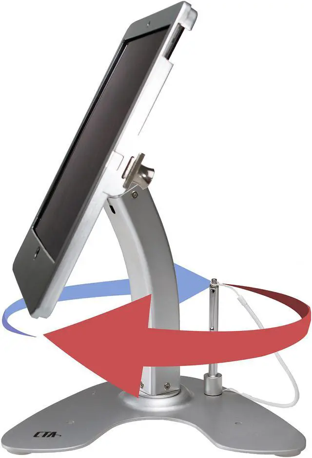 Alt view image 5 of 8 - CTA PAD-ASK10 Dual Sec Kiosk Stnd W/ Locking Case (padask10)